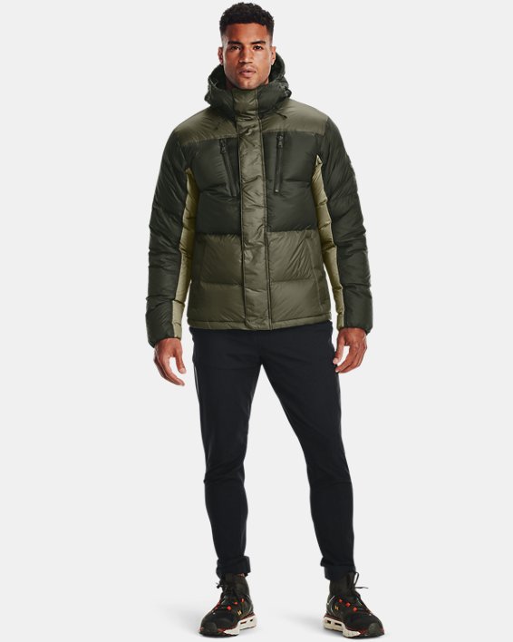 Men's ColdGear® Infrared Down Blocked Jacket, Green, pdpMainDesktop image number 2